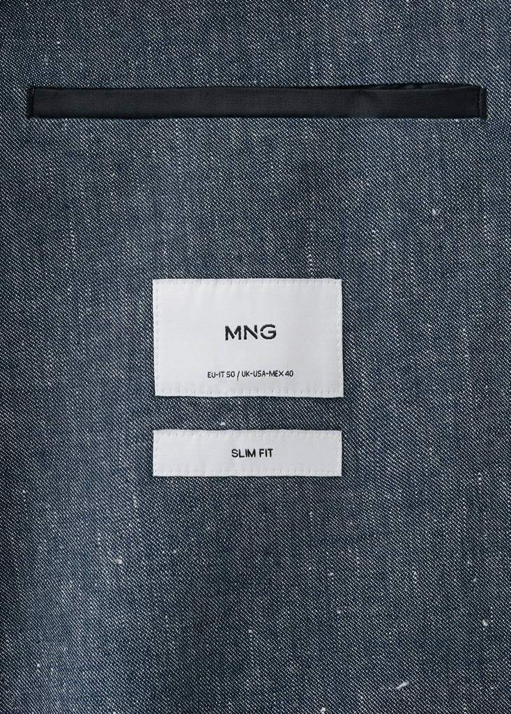 Slim fit linen cotton-blend blazer — Product image 4 of 10