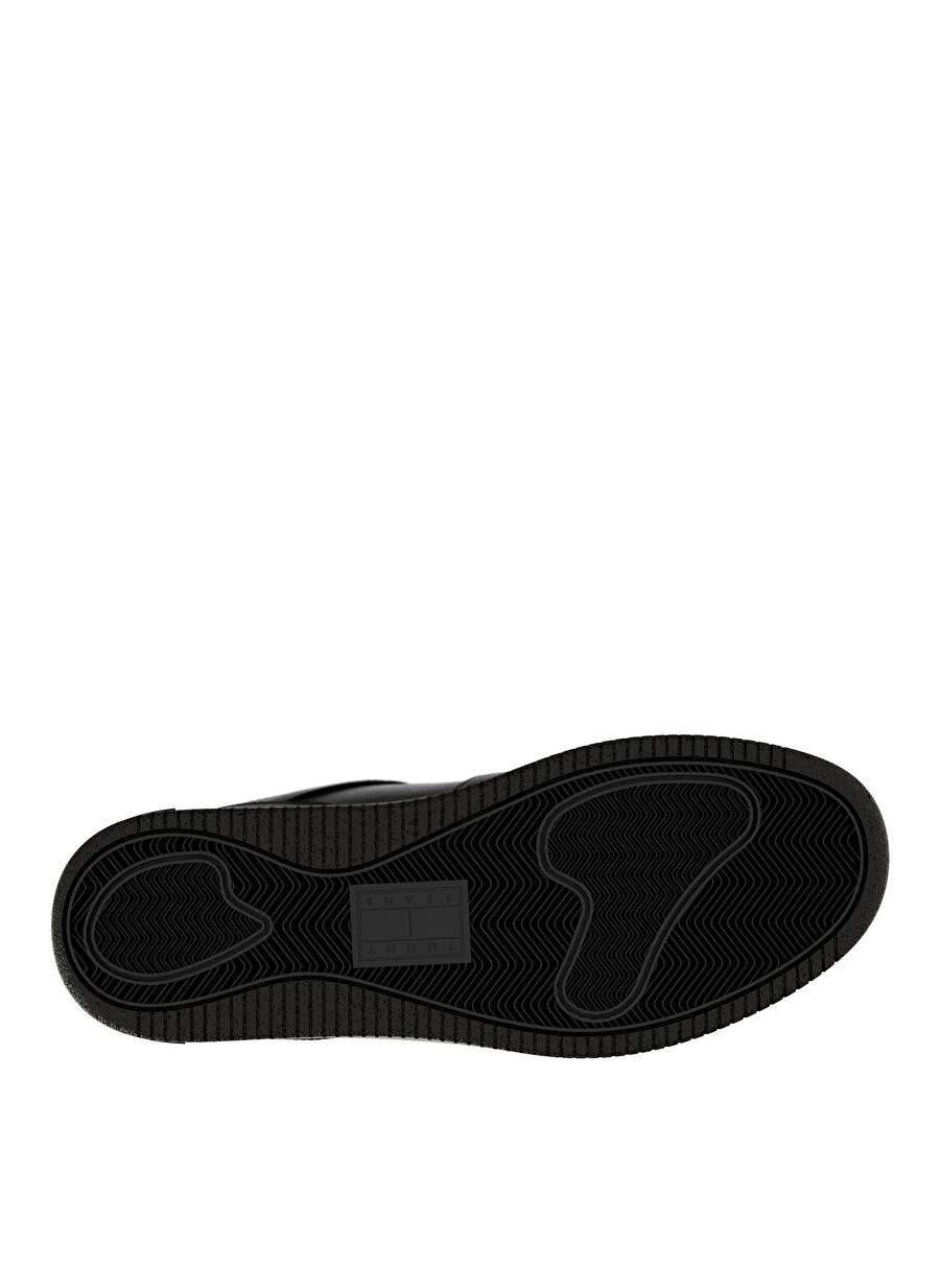Tommy Hilfiger Siyah Erkek Deri Sneaker TJM RETRO BASKET ESS — صورة المنتج 5 من 5