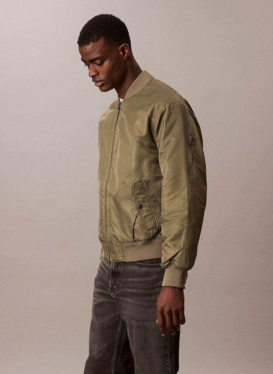 Calvin Klein Jeans Yesil Erkek Bomber Regular Fit Mont Lv04rc526gldy Ls Jeans Hero Bomber — Product image 3 of 6