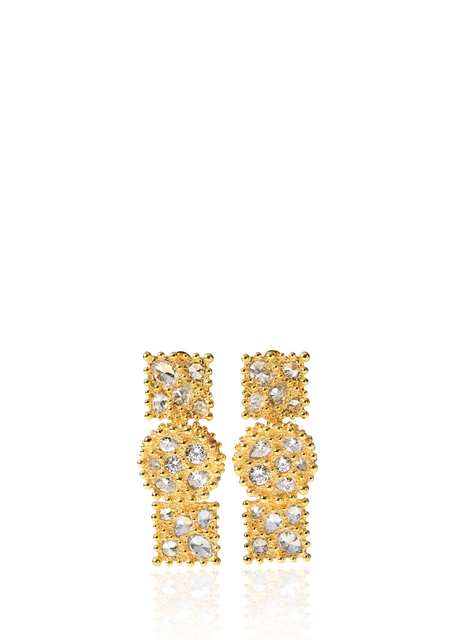Monarch Sol 22K Gold Plated Brass Women's Earrings