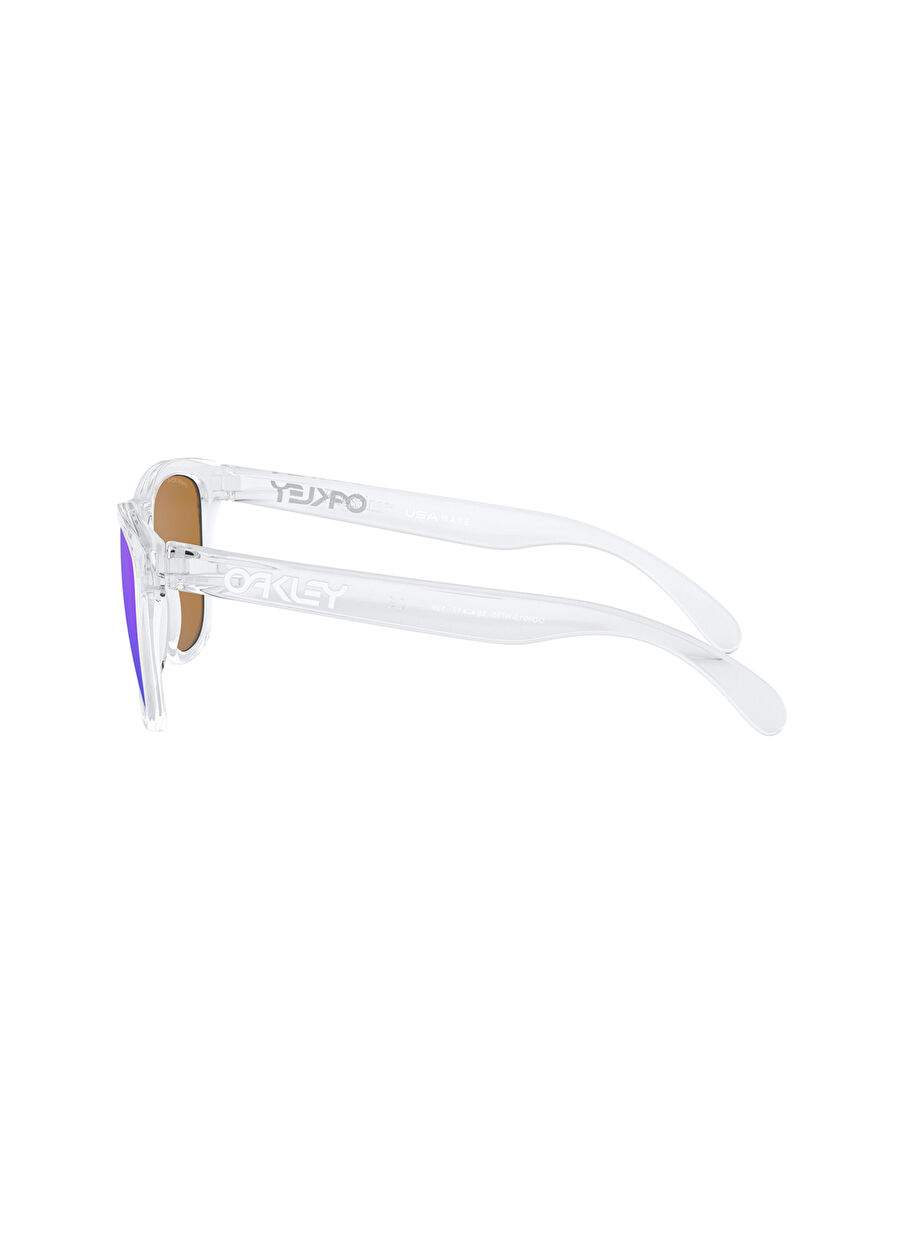 Oakley Frogskins™ OO9013 Kare Şeffaf Erkek Güneş Gözlüğü — صورة المنتج 4 من 12