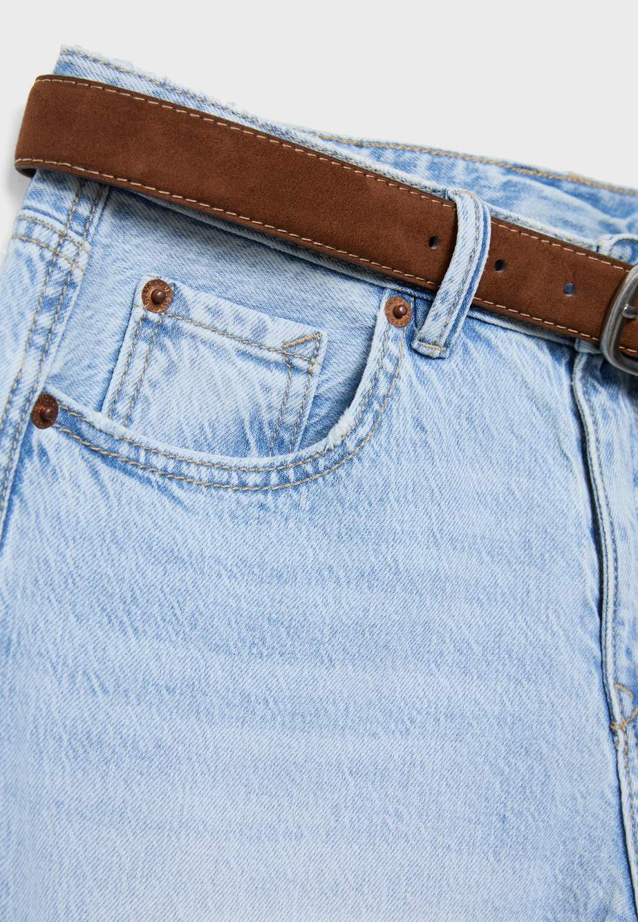 D68 Boot-cut jeans with belt — صورة المنتج 78 من 104
