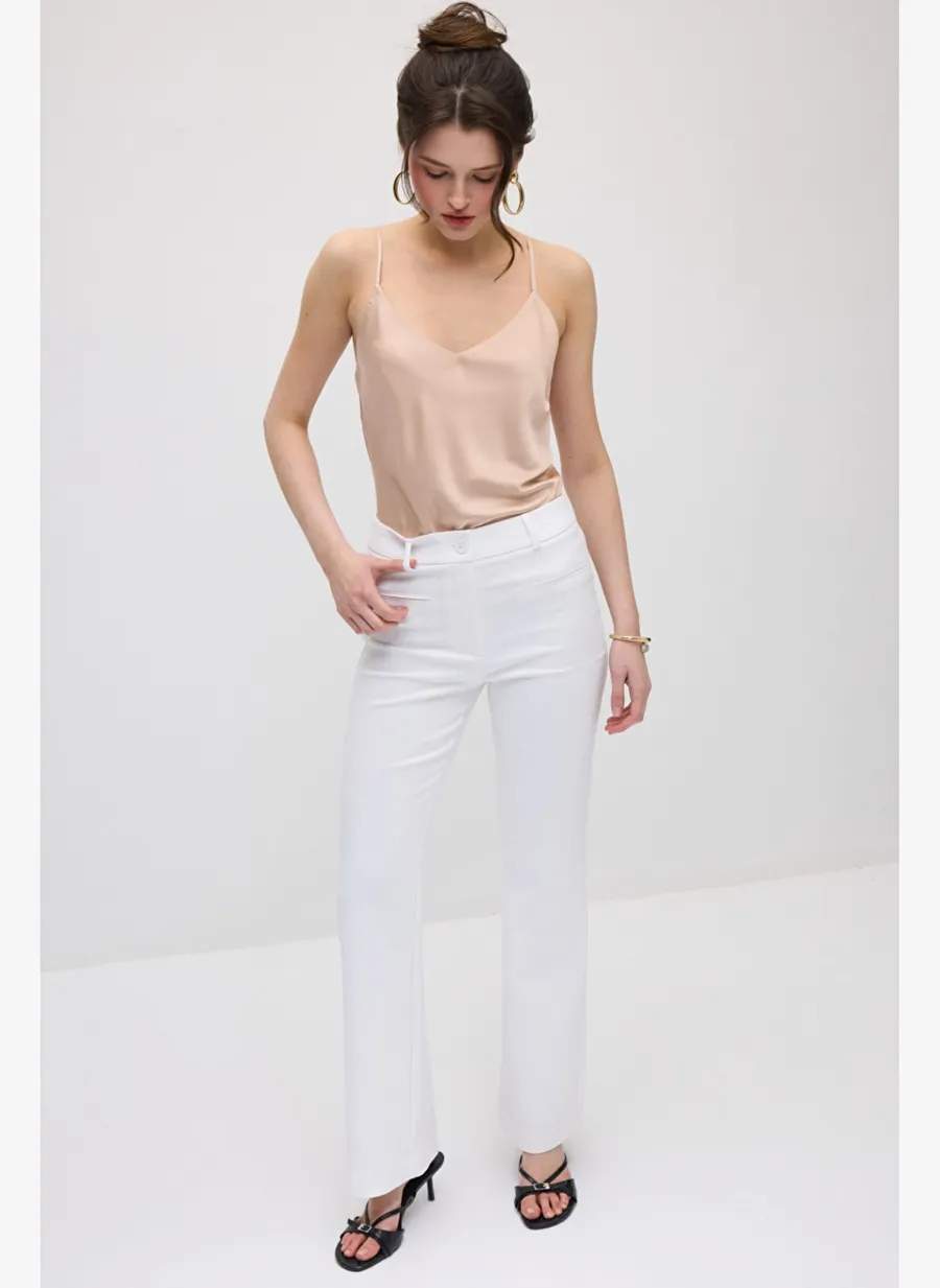 Gusto Sihirli Flare Pantolon - Beyaz — Product image 6 of 8