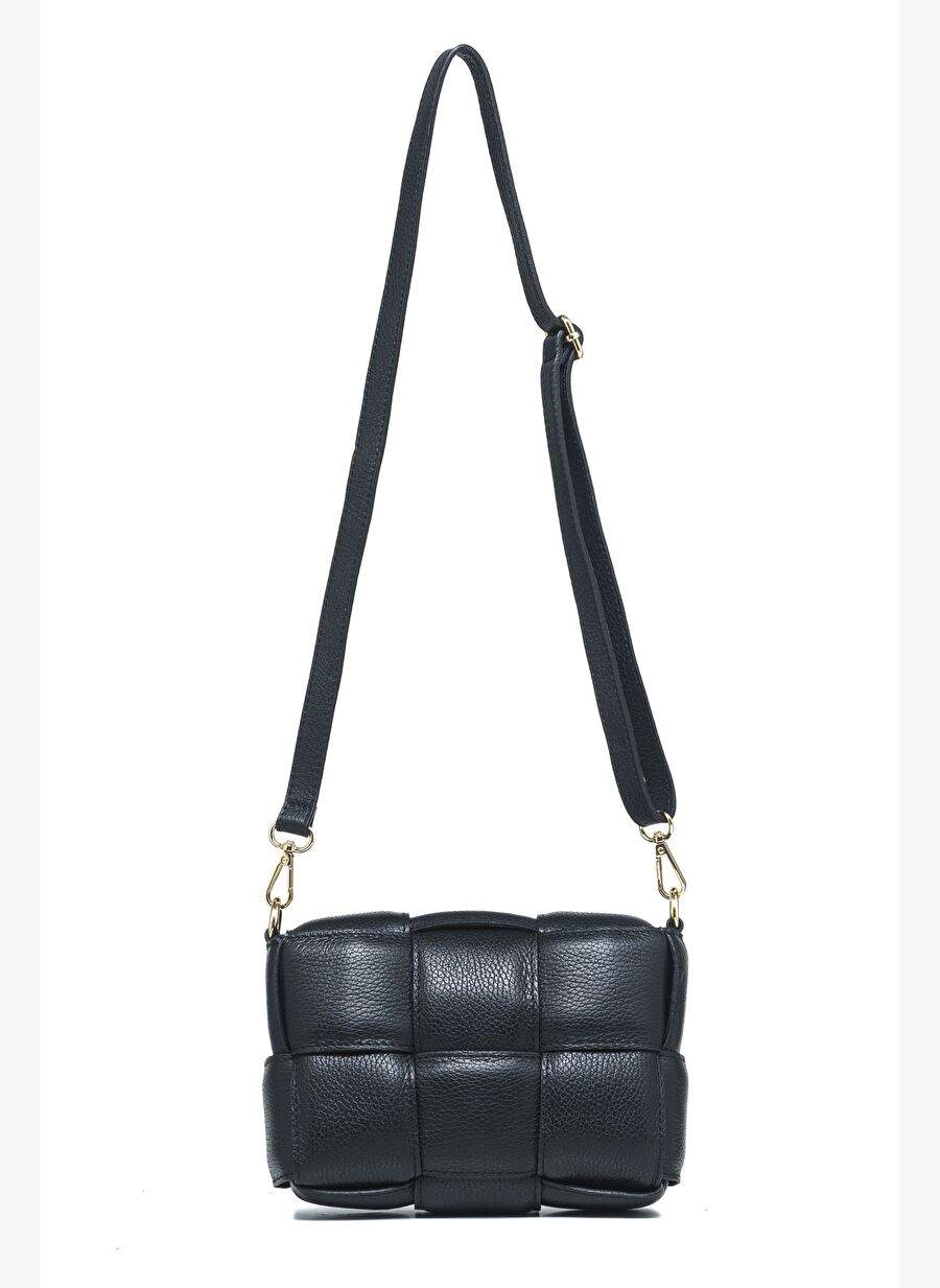 Women's Cross Bag SOLEIL M Piumelli Milano Bag D28 Black — صورة المنتج 6 من 8