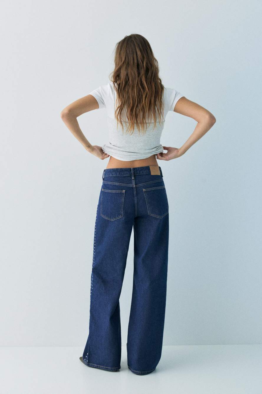 Wide-leg stud jeans — Product image 8 of 60