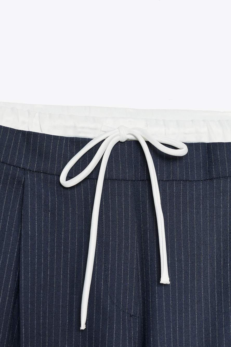 WIDE-LEG TROUSERS WITH DOUBLE WAISTBAND — Product image 9 of 9