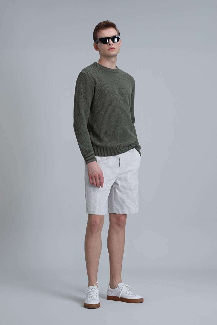 Fral Spor Erkek Chino Şort Slim Fit Bej — صورة المنتج 3 من 6