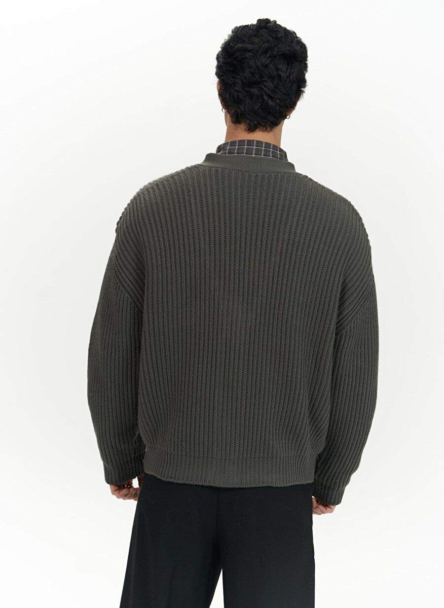Cassian Anthracite Men's Sweater Cardigan — Product image 4 of 7