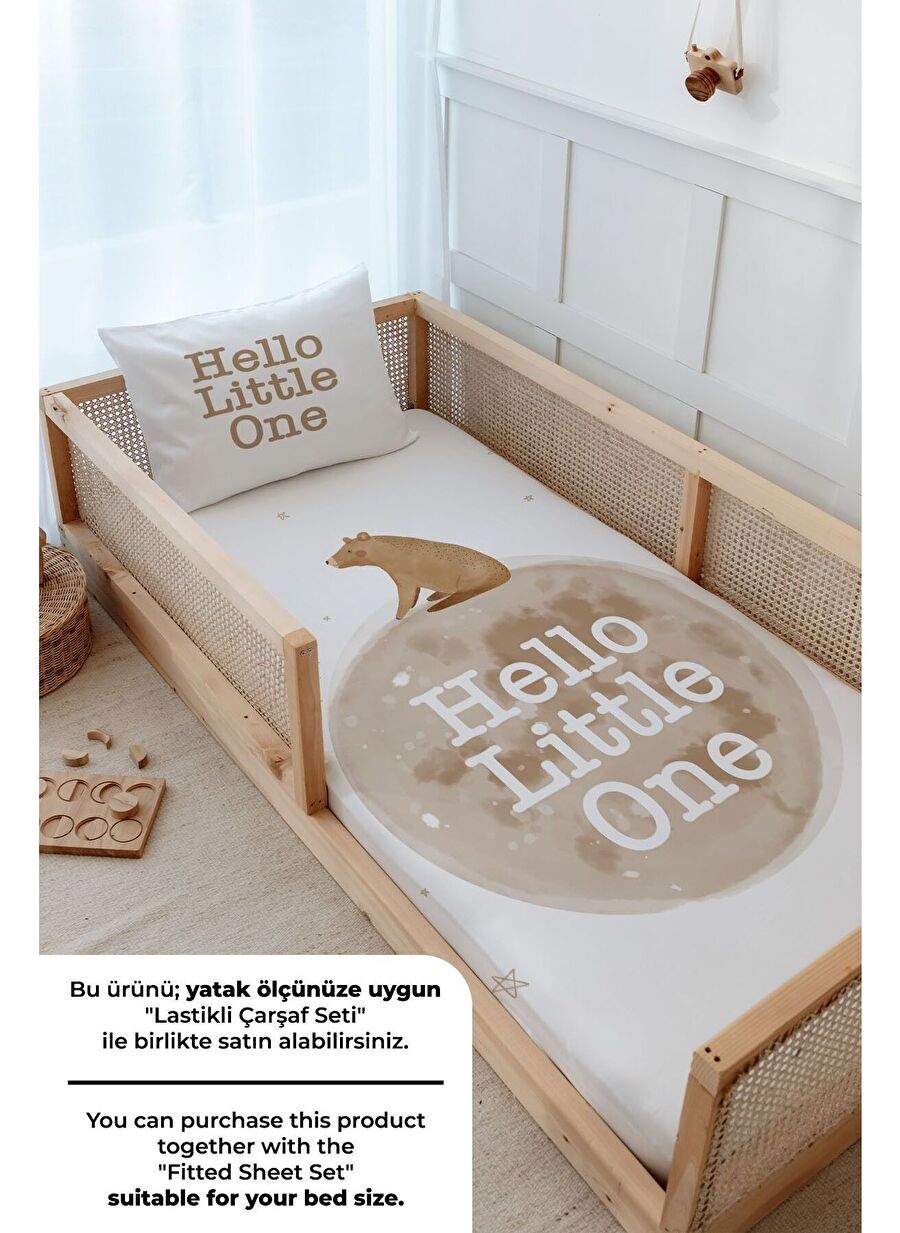 Montessori Linen Team (100x200) - Pure Baby Series - Hello Bear — Product image 4 of 4