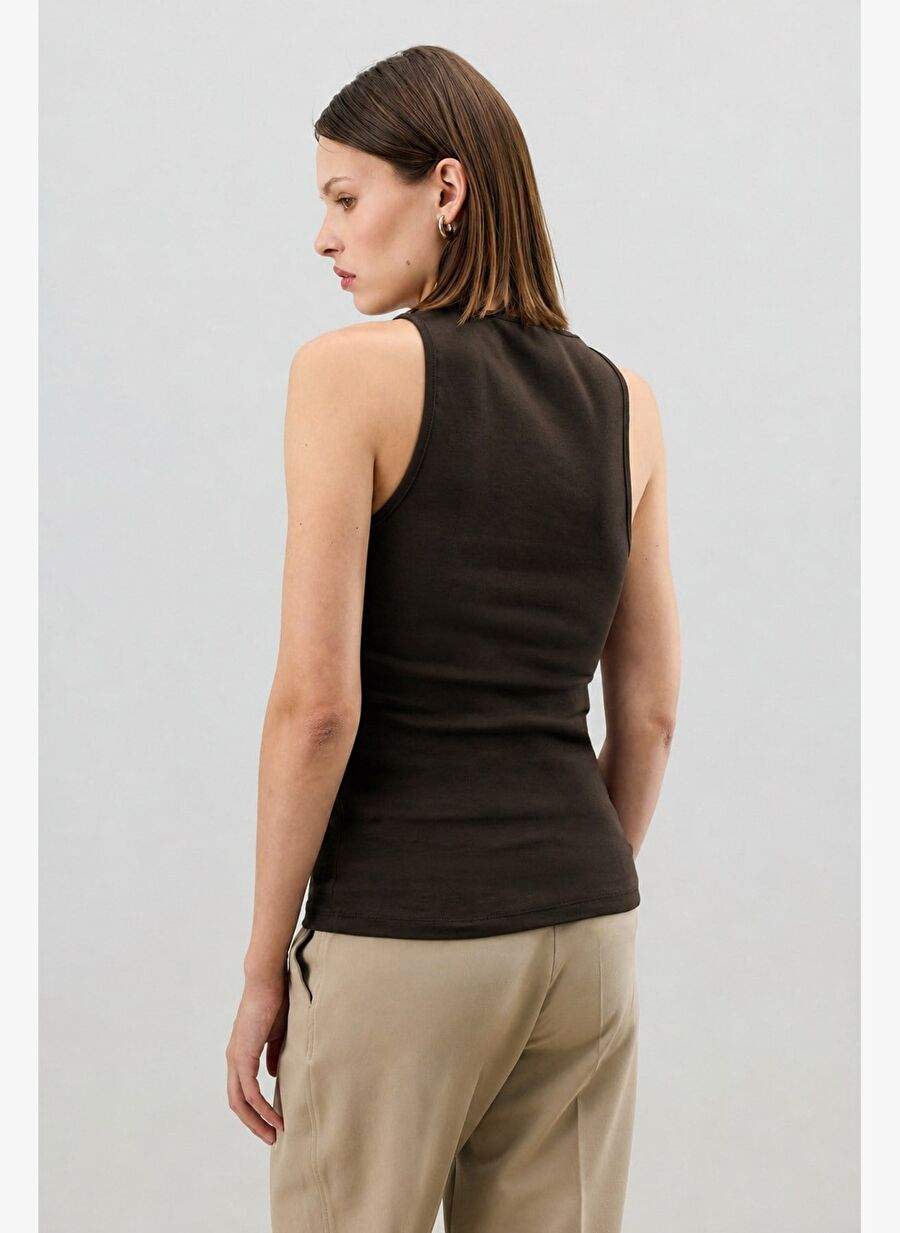 Antioch Coffee Collar Lace Detailed Women's Ball — Product image 3 of 3