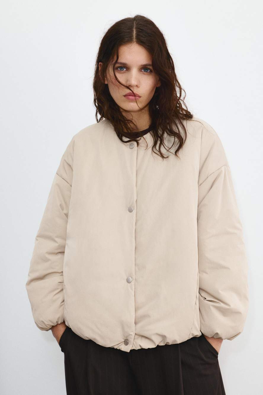Puffer jacket with snap button — Product image 13 of 22
