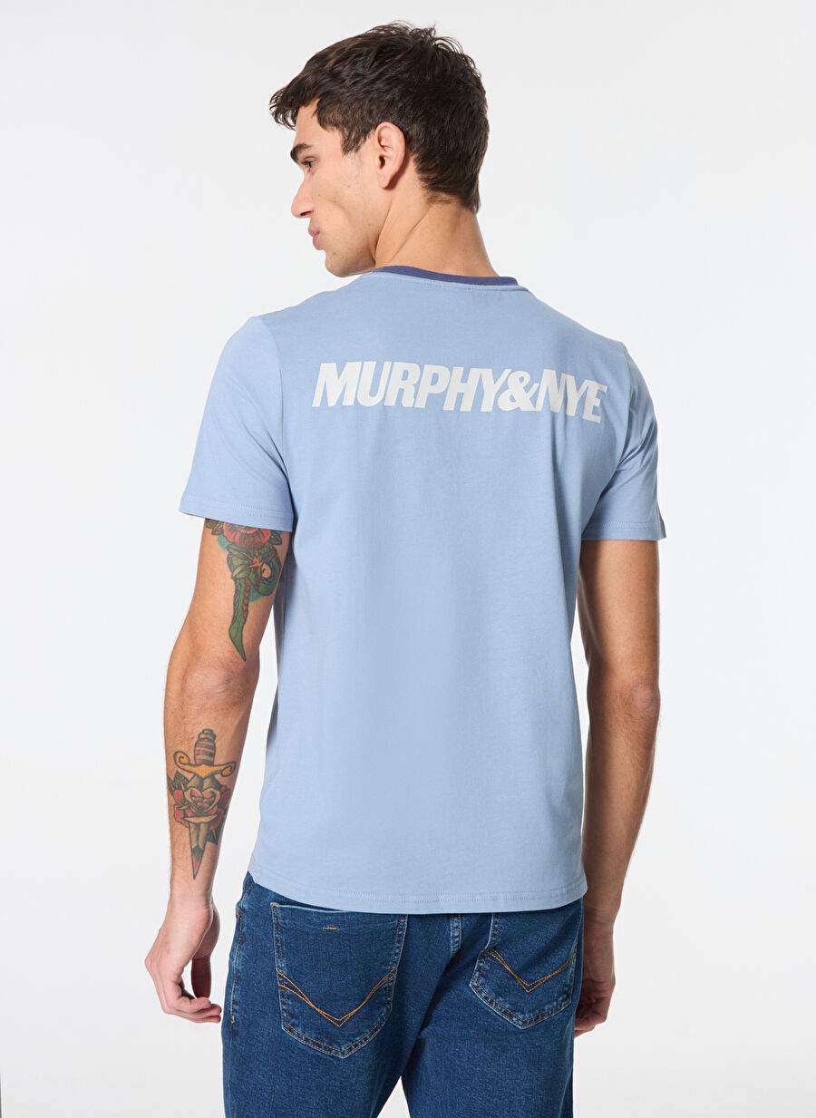 Murphy&Nye Bisiklet Yaka Düz Açık Lacivert Erkek T-Shirt LIMBER T-SHIRT — Product image 5 of 7
