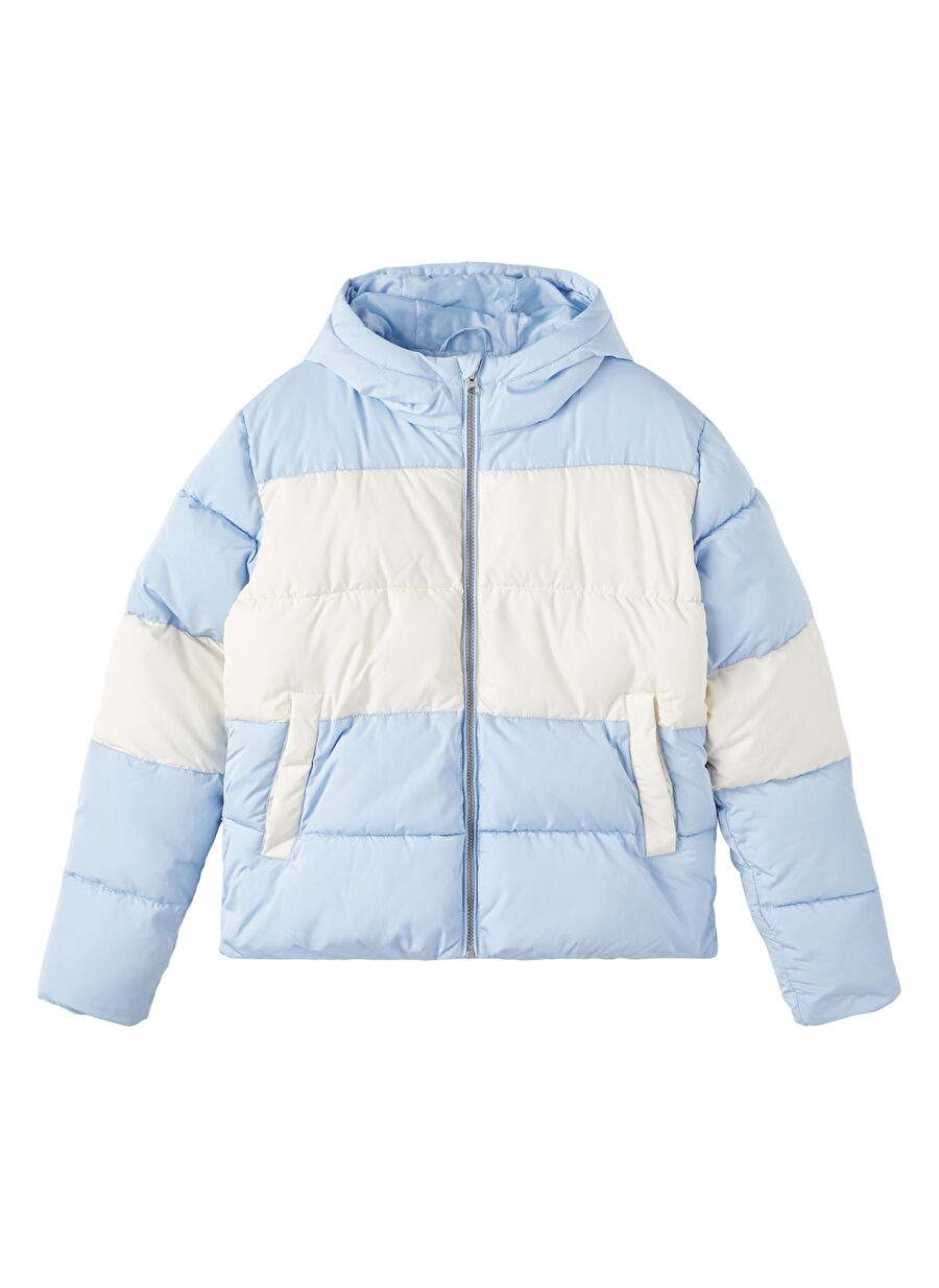 Lmtd Ack Blue Kz Boy Hooded Geometric Vest Nlfmilja Short Jacket — Product image 3 of 6