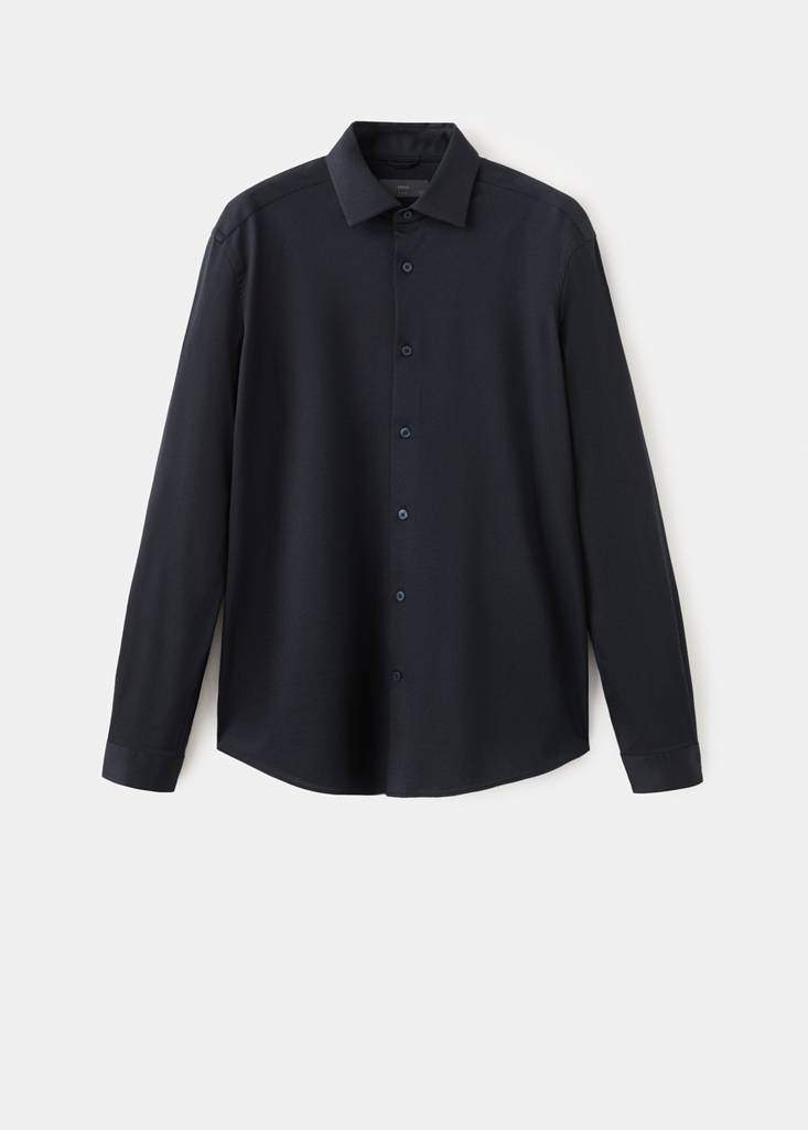 Slim fit comfort stretch non-iron cotton shirt — Product image 10 of 27