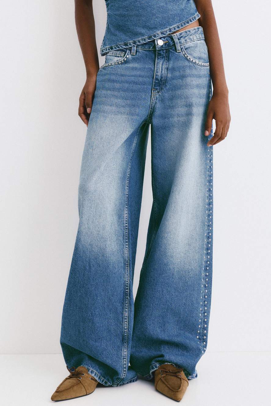 Wide-leg stud jeans — Product image 44 of 60