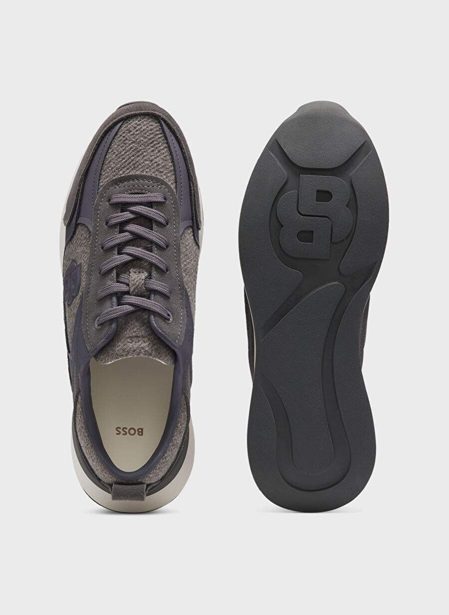 Boss Koyu Gri Kadn Deri Sneaker B Icon Runn Wlsd — Product image 3 of 4