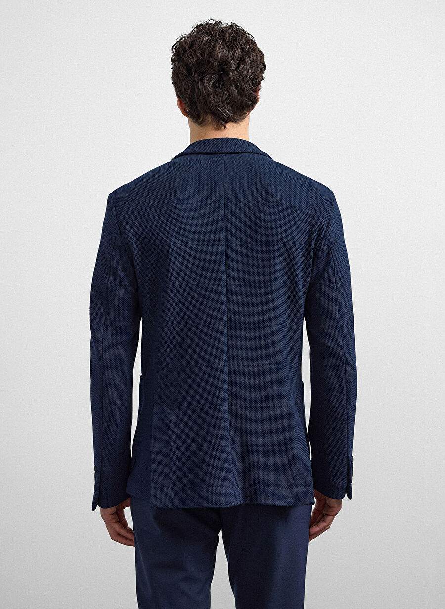 Back And Bond Lacivert Erkek Slim Fit Ceket B35w50035 — صورة المنتج 8 من 9