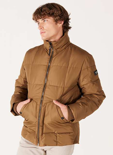 Wrangler Camel Feather Men's Coat W232183211 Supported Jacket