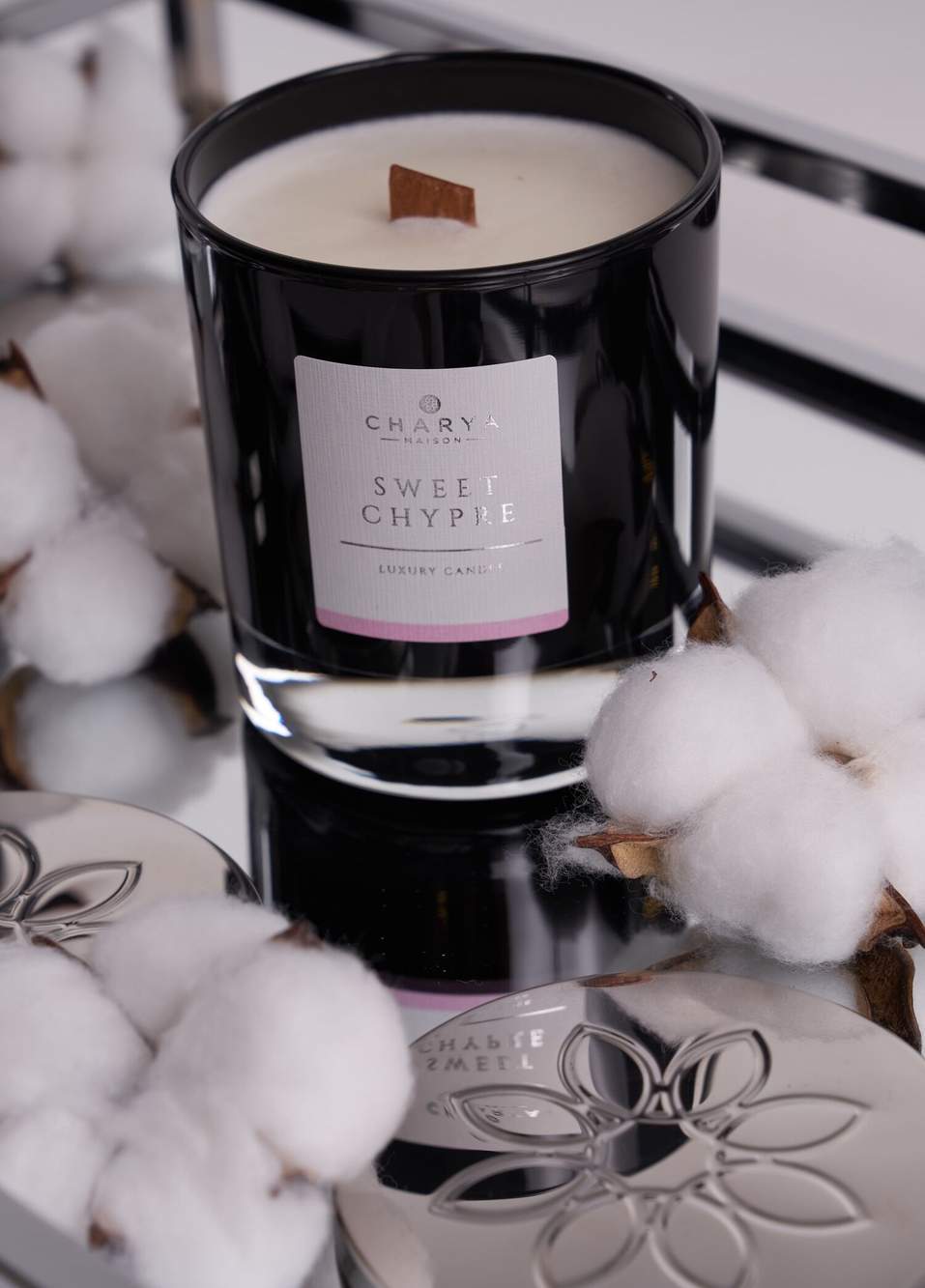 Sweet Chypre Doğal ve Vegan Mum 240 gr — صورة المنتج 4 من 4
