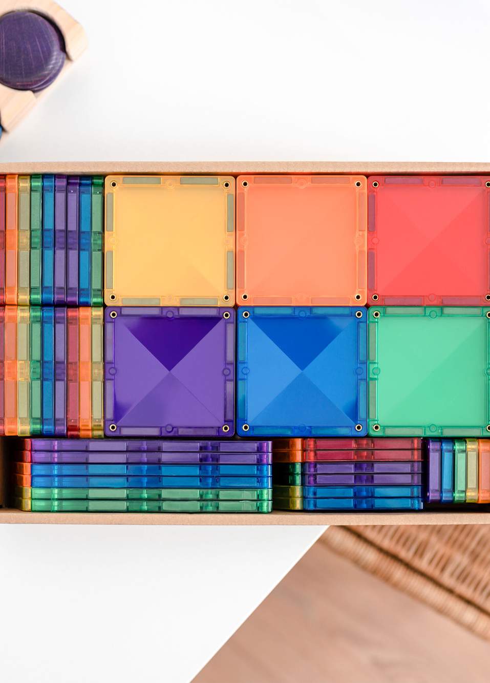 Rainbow Manyetik Bloklar Creative 102 Parça Yapı Oyuncağı — صورة المنتج 5 من 7