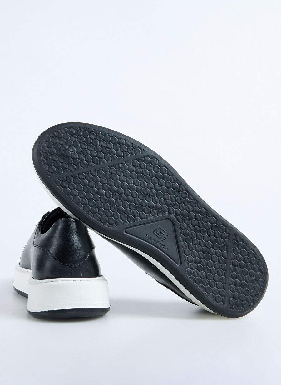Factory Black Men's Leather Sneakers JAROD — Product image 4 of 11