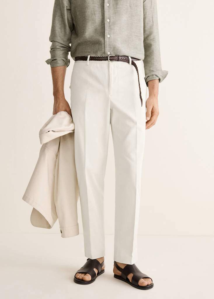 Regular-fit 100% cotton trousers — Product image 3 of 10