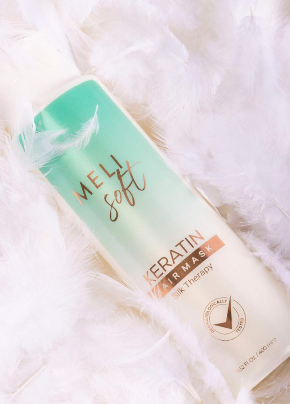 Keratin Hair Mask Yıpranmış Saçlar İçin Onarıcı & Nemlendirici Saç Maskesi 400 ml — Product image 3 of 3