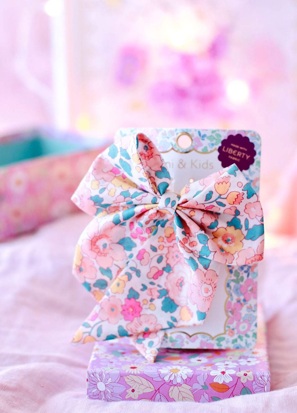 Liberty Bow Pink Oversized Girl's Buckle — Product image 6 of 8