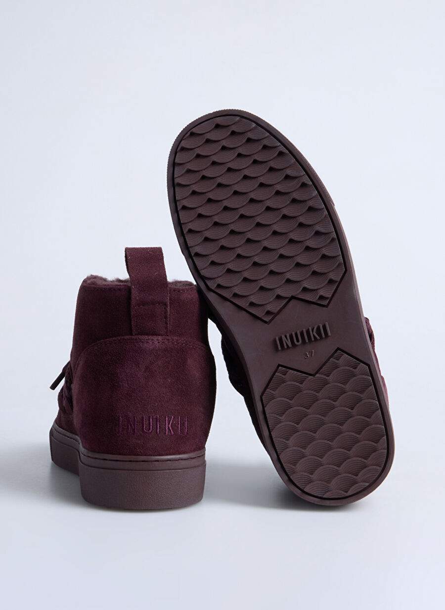 İnuikii Bordo Kadın Deri Kar Botu CLASSIC LOW — صورة المنتج 4 من 5