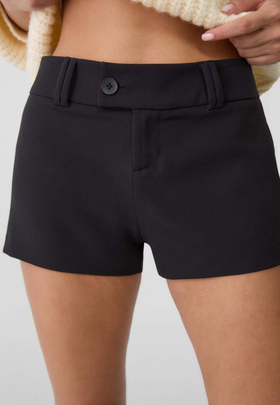 Slim fit tailored mini shorts — Product image 23 of 34