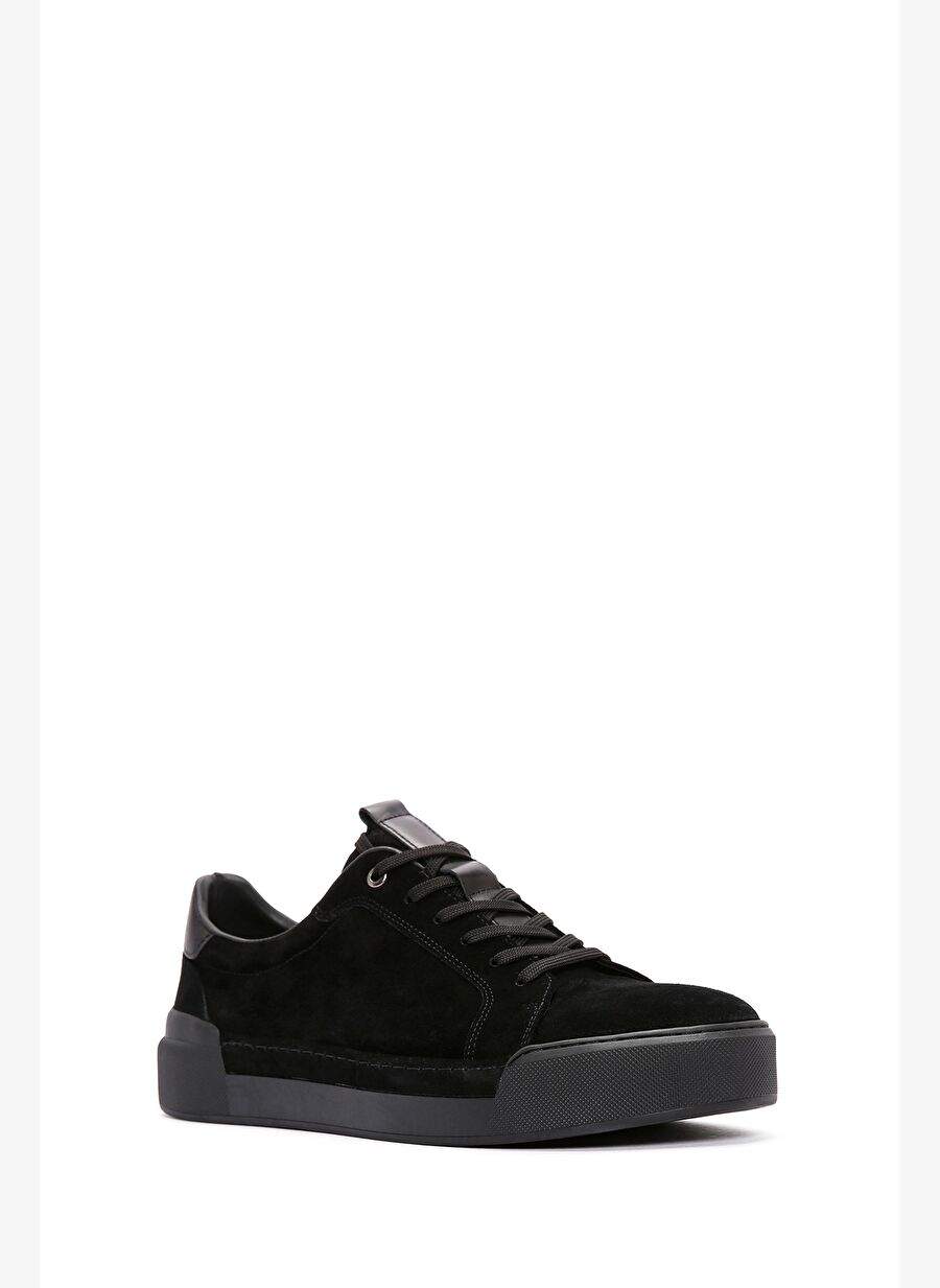 Men's Black Lace-Up Leather Sneakers 24SFD6947V3 — Product image 5 of 5