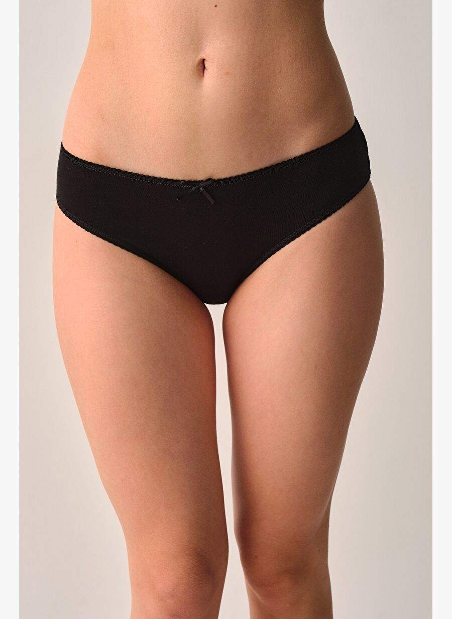 Mila Siyah Normal Bel 6'lı Paket Pamuklu Külot — Product image 3 of 8