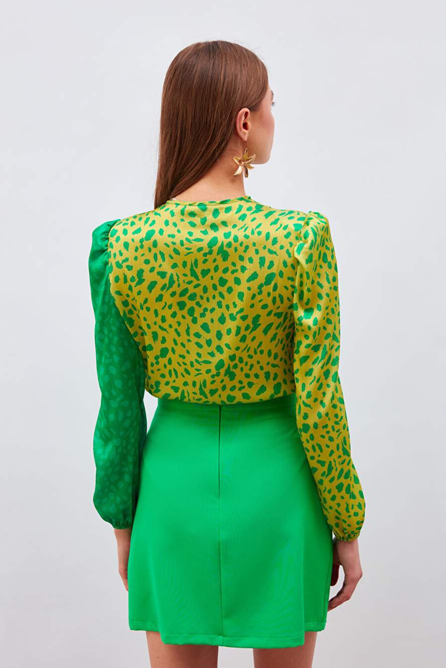 Kruvaze Desenli Bodysuit Sar Ekru — Product image 29 of 30
