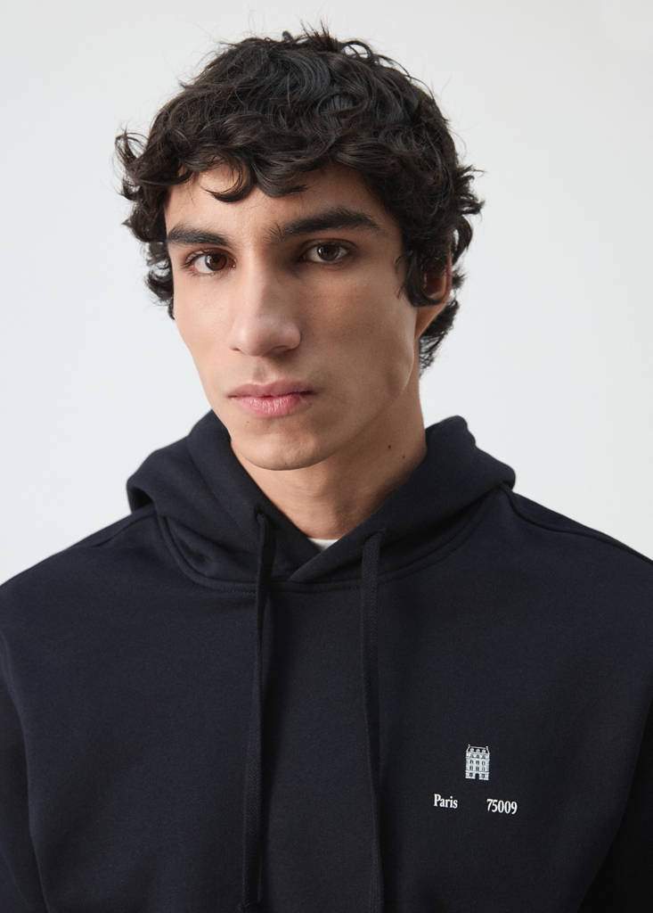 Cotton hooded sweatshirt text — Product image 6 of 19