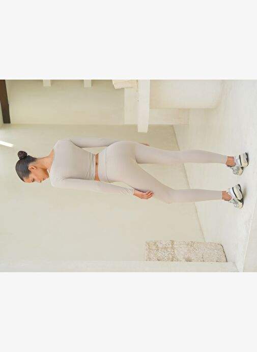 Gaia Long Sleeve Cross Detail Stone Crop — Product image 9 of 30