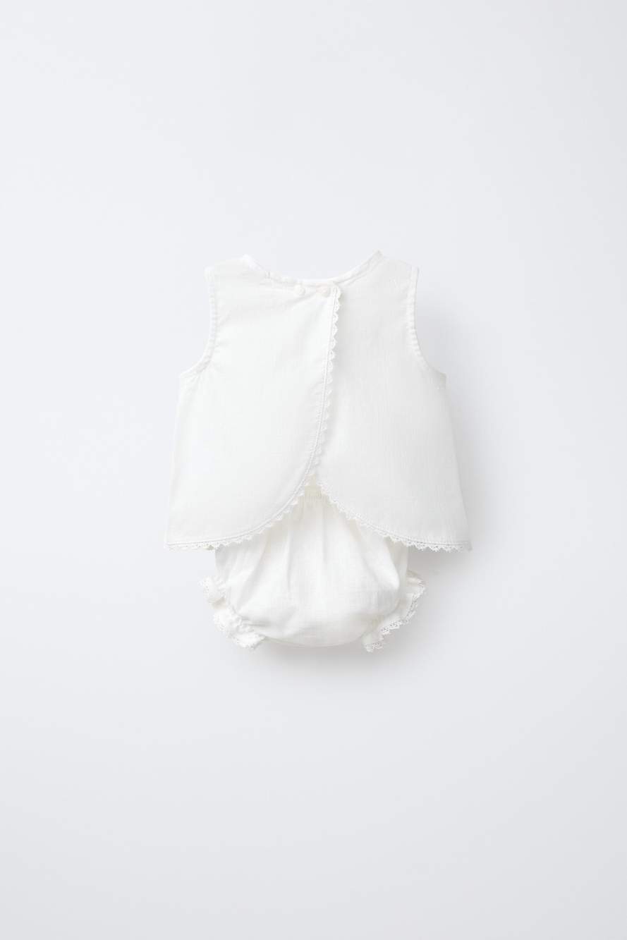 LINEN/COTTON BLOUSE AND KNICKERS SET — Product image 3 of 6