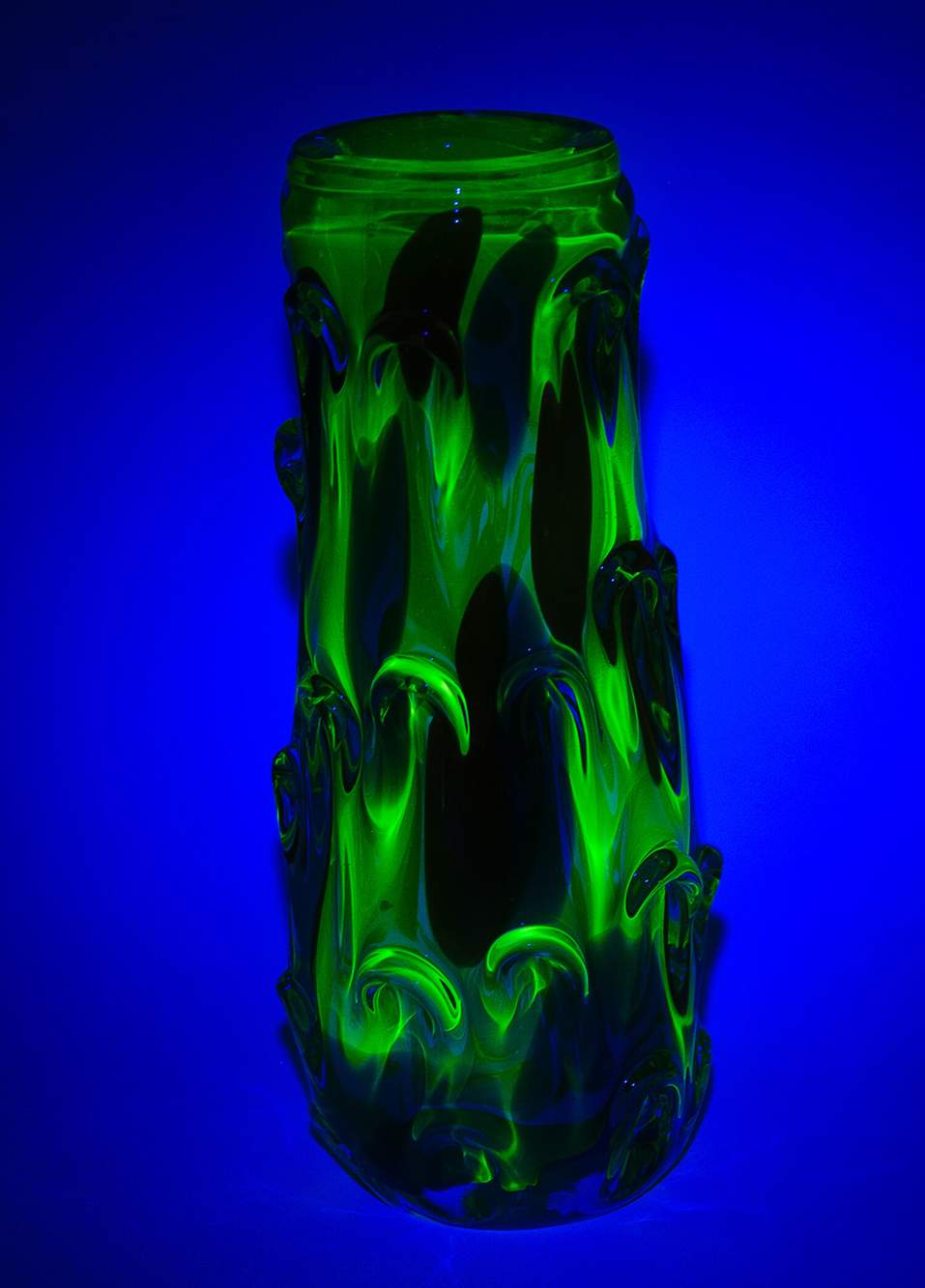 Jan Beránek Design Uranium Murano Style 1959 Skrdlovice Glass Vase — Product image 3 of 3