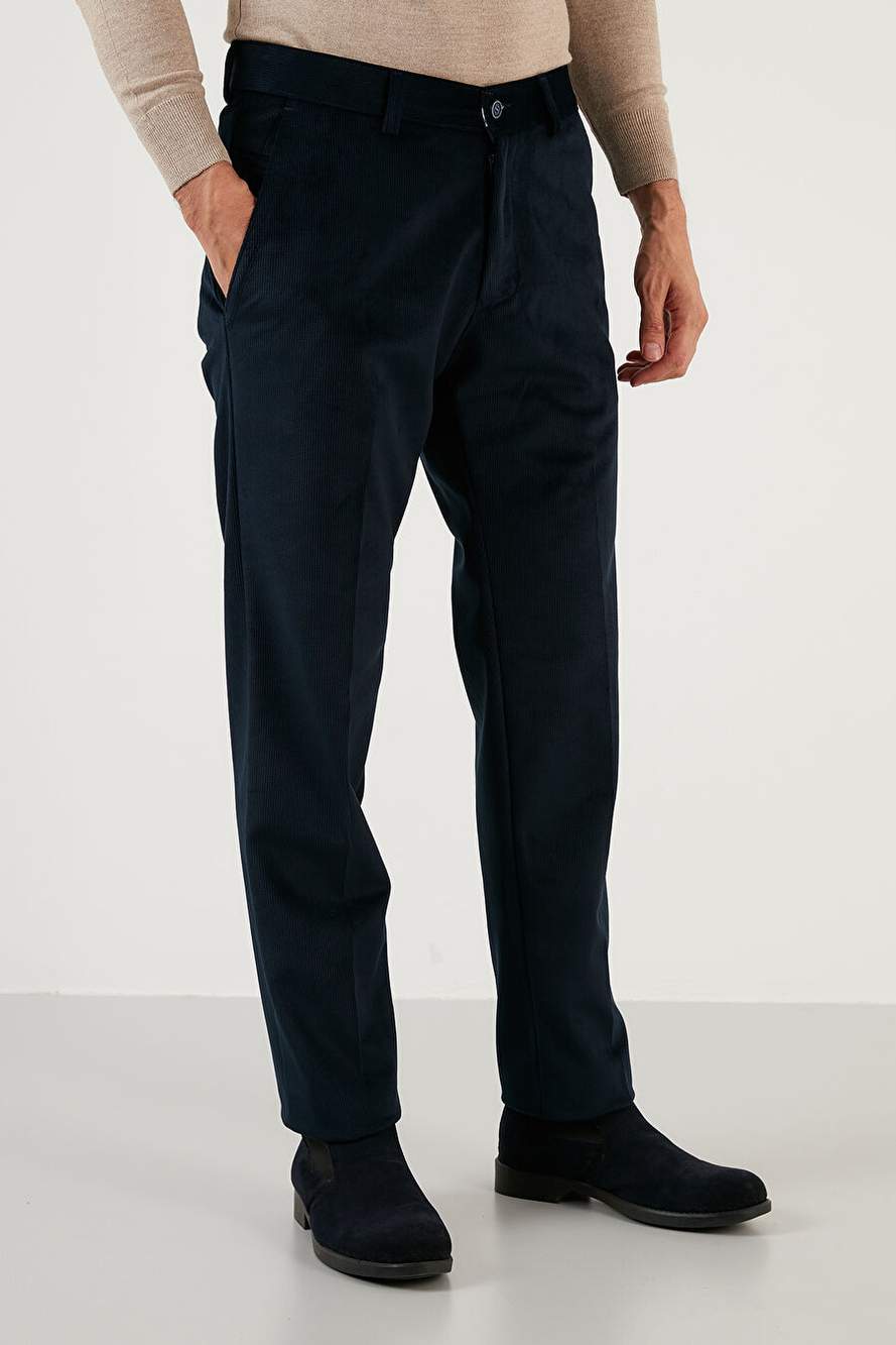 Buratti Normal Bel Regular Fit Düz Paça Kadife Erkek Pantolon 645MERLIN — صورة المنتج 4 من 7