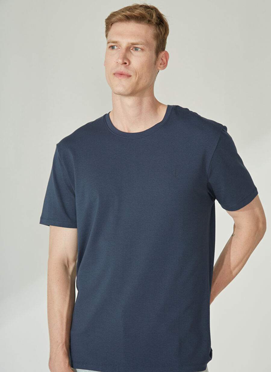 Beymen Business Crew Neck Navy Blue Men's T-Shirt 4B48000000002 — Product image 3 of 5