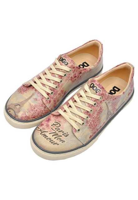 Women Vegan Leather Multicolor Sneakers - Paris Mon Amour Design