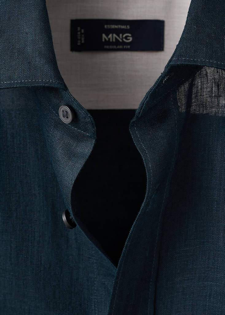 Regular-fit 100% linen shirt — Product image 27 of 30