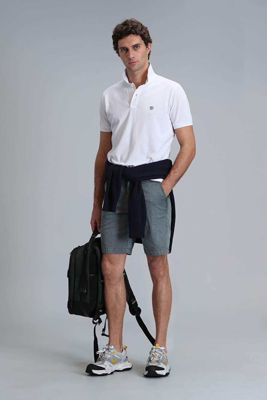 Laon Smart Erkek Polo Tişört Beyaz — صورة المنتج 4 من 6