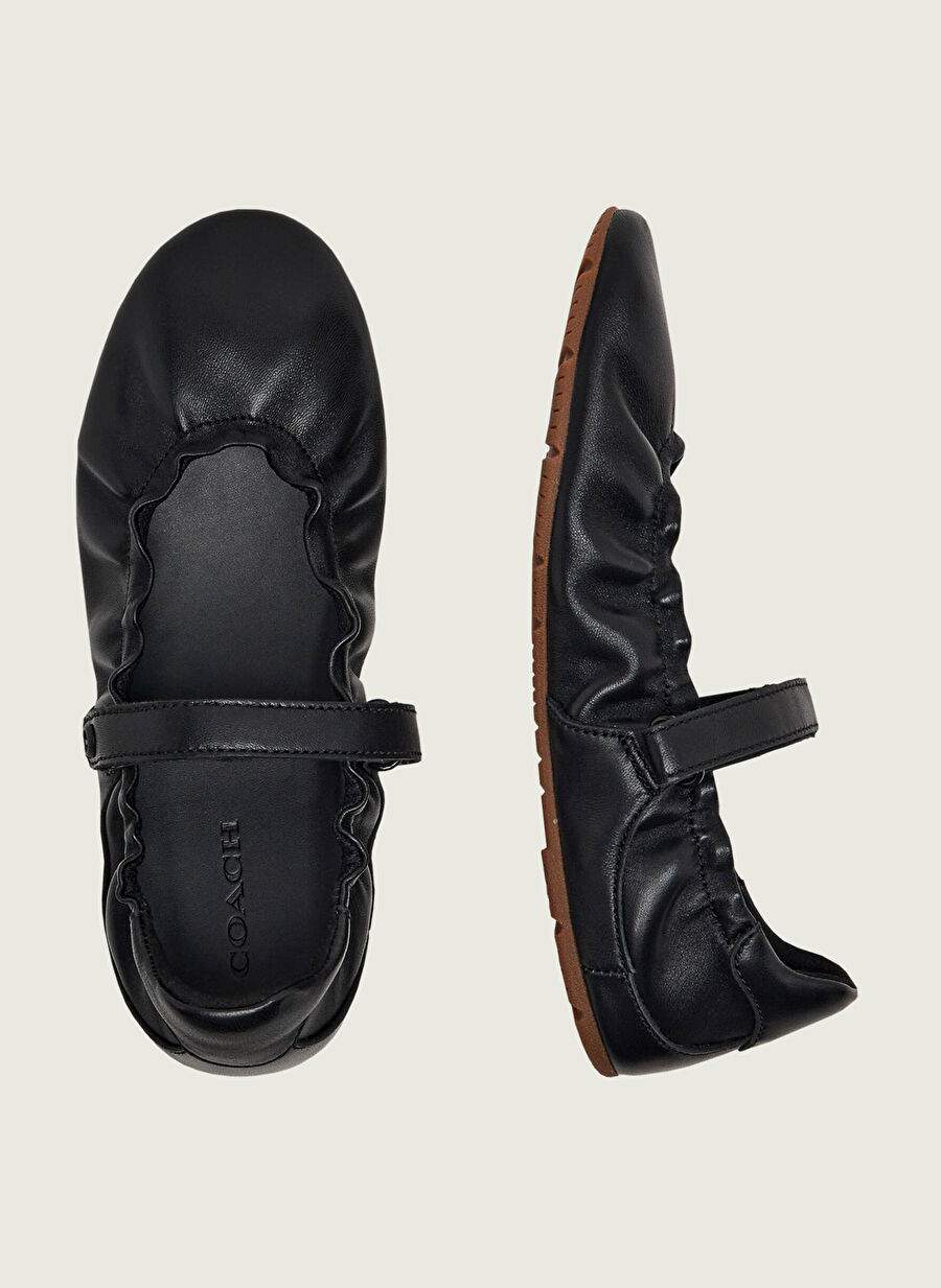 Black Women's Leather Ballet Flats — Product image 3 of 4