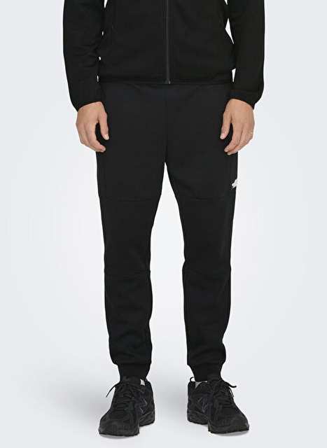 Only Sons Siyah Erkek Baskl Esofman Alt Onsliam Reg Pants Tracksuit Noos