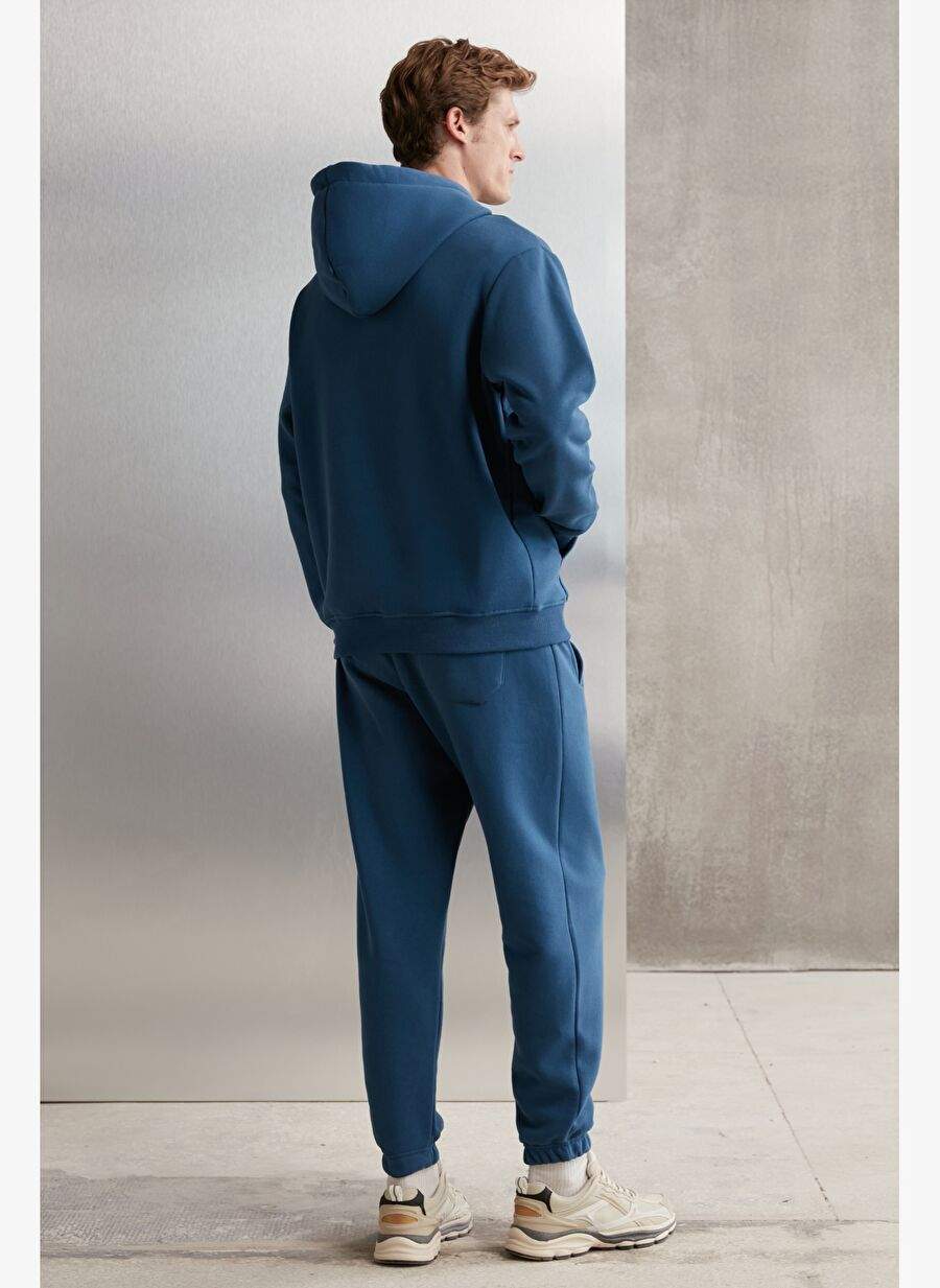 Bernon Erkek Yumusack Lastikli Dar Paca Uc Cepli Organik Pamuklu Mavi Esofman Alt — Product image 5 of 5