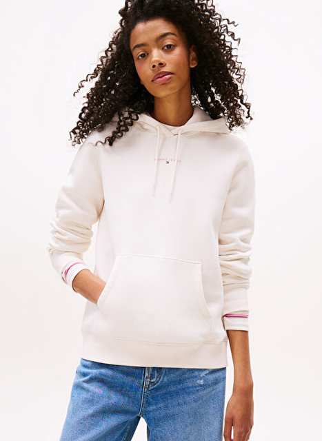 Beyaz Kadn Pamuklu Sweatshirt Dw0dw21963ybh