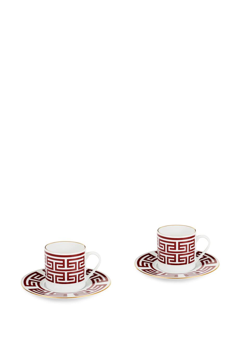 Lucky Rooster Collection Red 2'li Porselen Türk Kahve Fincan Seti — صورة المنتج 4 من 5