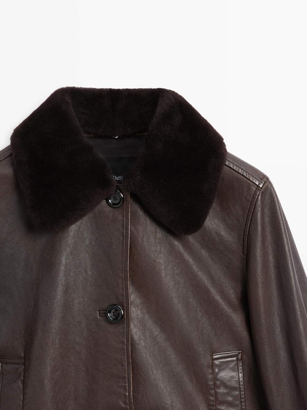 Nappa leather jacket with lambskin collar — Product image 6 of 13