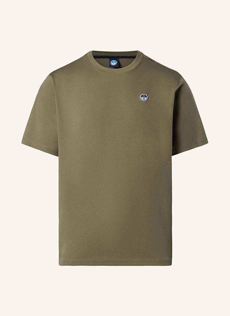 North Sails Haki Erkek Regular Fit Logo Baskılı T-Shirt NS0000692970 — Product image 5 of 5