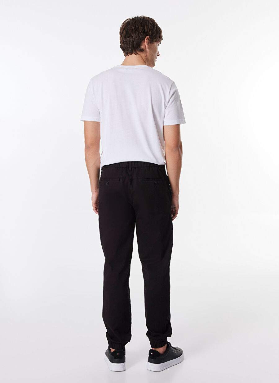 Limon Siyah Erkek Jogger Düz Pantolon MML4WM-PNT9516 — صورة المنتج 6 من 6